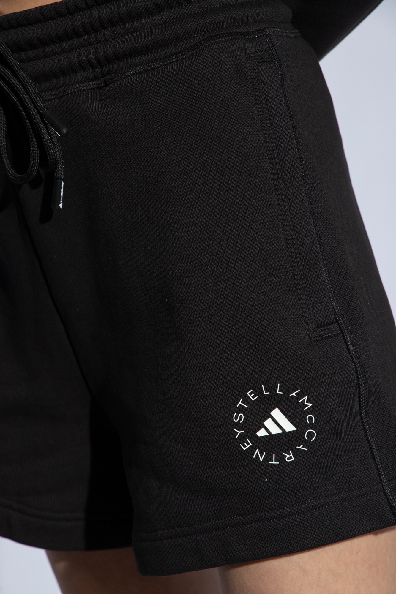 【関税&送料込】Stella Mccartney Shorts With Logo Stella McCartney Kids White Logo Relaxed Fit Shorts